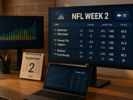 Semana 2 de la NFL: Tendencias tempranas en diferenciales y totales